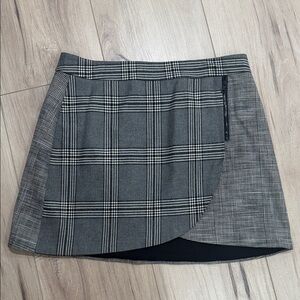 Alice + Olivia Gray Plaid Women's Skirt